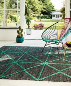 Alternative view of Tappeto Asiatic Prism Green 03